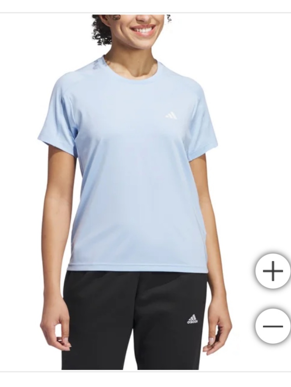 Adidas Women’s Light Blue Performance Tee